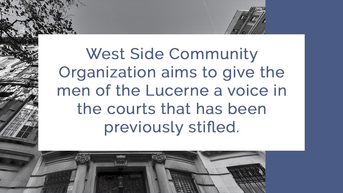 West Side Community Organization public-affairs campaign quote graphic