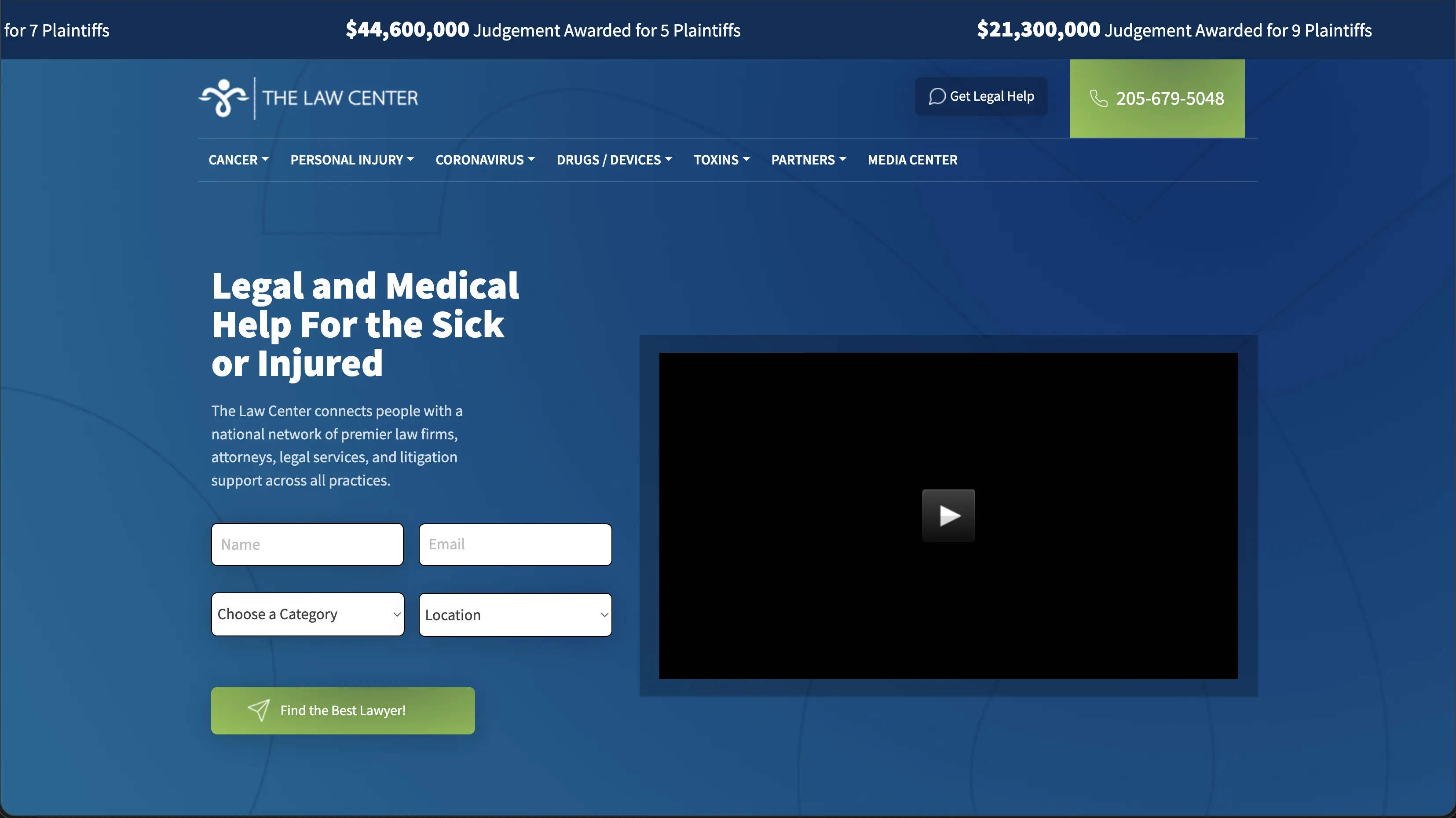 The Law Center SEO work by Emerald Digital