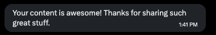 Message: your content is awesome, thanks for sharing such great stuff
